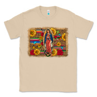 Mushroom Our Lady Of Guadalupe Glitter Leopard Flowers Classic Tee - FaDigitalArtStudio