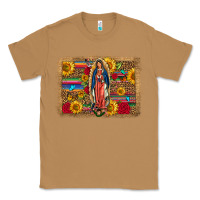 Toasted Coconut Our Lady Of Guadalupe Glitter Leopard Flowers Classic Tee - FaDigitalArtStudio