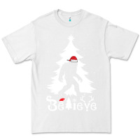 White bigfoot christmas shirt Premium Tee - DesigneFamous