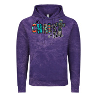 Cloud Purple in christ alone Vintage Hoodie - RacoonDesign