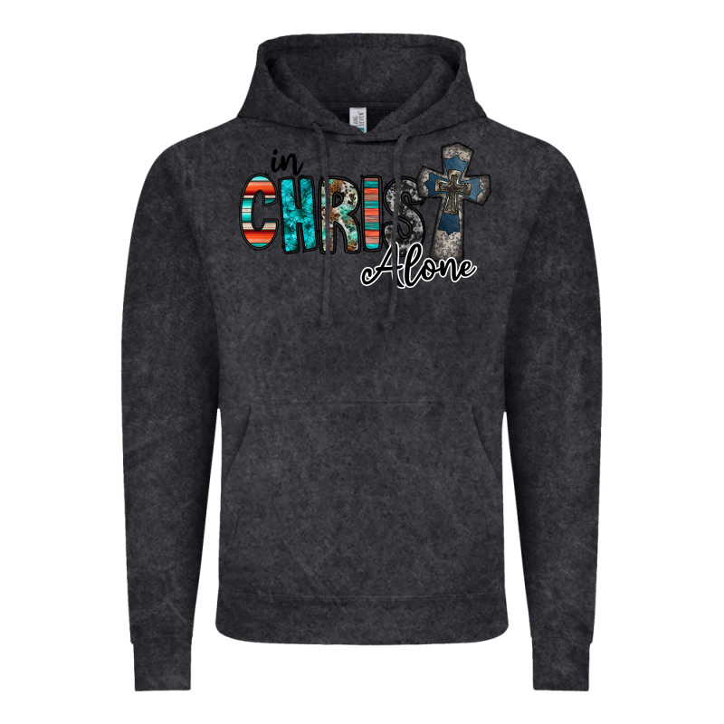 In Christ Alone Vintage Hoodie by RacoonDesign | Teevron