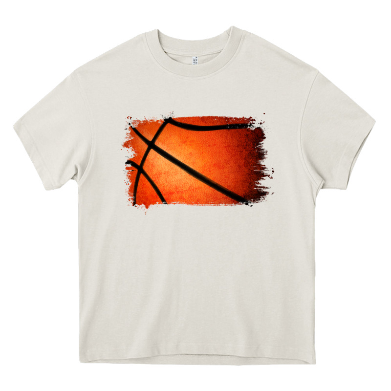 Basketball Brushstroke Heavy Core Tee by Jasminsmagicworld | Teevron