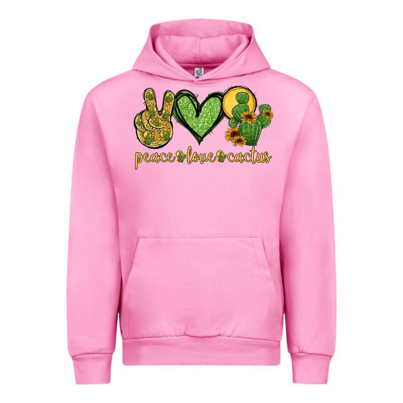 Peace Love Cactus Urban Hoodie by Jasminsmagicworld | Teevron