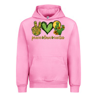 Fuchsia Pink peace love cactus Urban Hoodie - Jasminsmagicworld