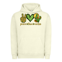 Pigment Pistachio peace love cactus Urban Hoodie - Jasminsmagicworld