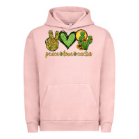 Pigment Salmon peace love cactus Urban Hoodie - Jasminsmagicworld