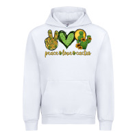 White peace love cactus Urban Hoodie - Jasminsmagicworld