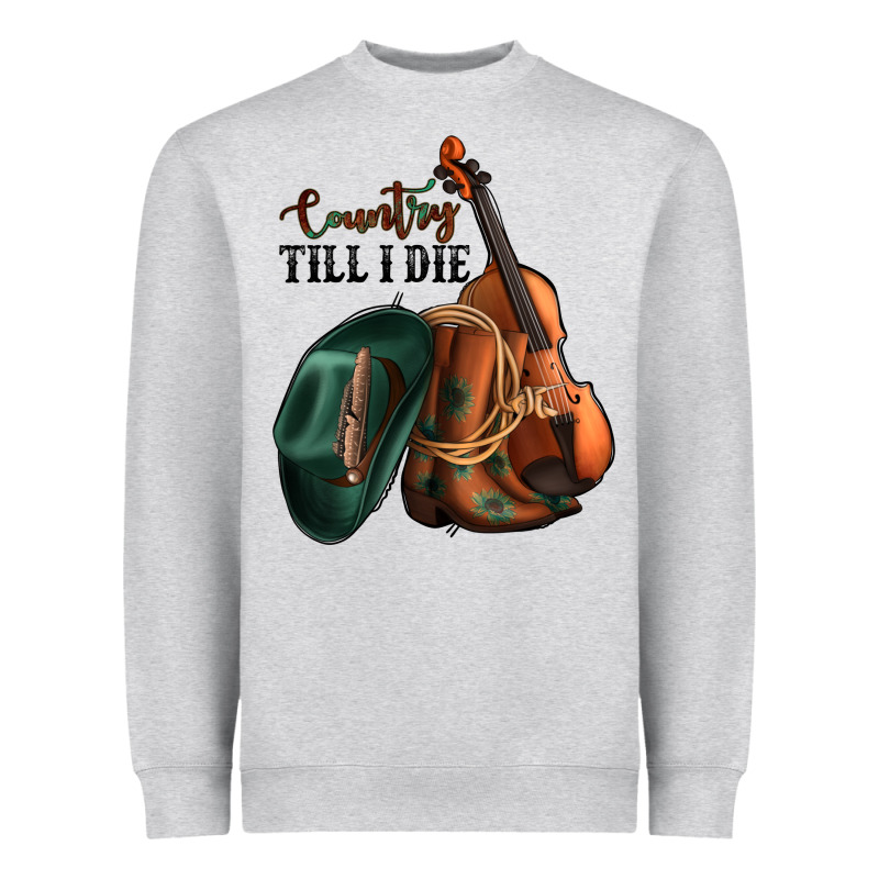 Country Till I Die Heavyweight Sweatshirt by Jasminsmagicworld | Teevron