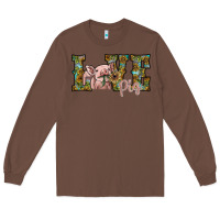 Chestnut love pig Long Sleeve Tee - SublimationCraftShop
