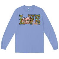 Colony Blue love pig Long Sleeve Tee - SublimationCraftShop
