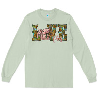 Matcha love pig Long Sleeve Tee - SublimationCraftShop