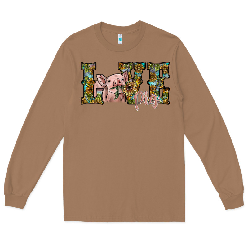 Love Pig Long Sleeve Tee by SublimationCraftShop | Teevron