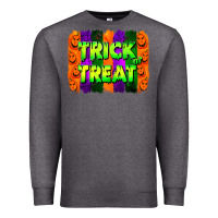 Charcoal Heather trick or treat brushstroke Premium Sweatshirt - Jasminsmagicworld