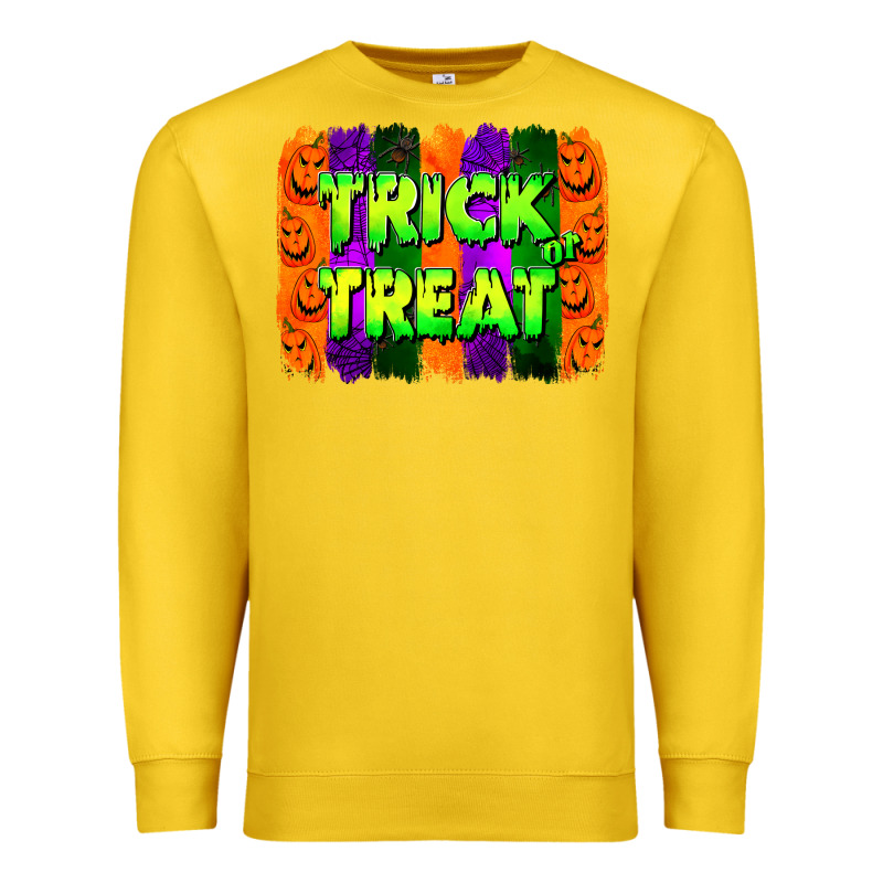 Trick Or Treat Brushstroke Premium Sweatshirt by Jasminsmagicworld | Teevron