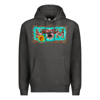 Charcoal Heather mom heifer license plate Premium Hoodie - Artiststas