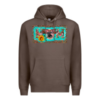 Coffee mom heifer license plate Premium Hoodie - Artiststas