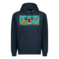 Navy mom heifer license plate Premium Hoodie - Artiststas