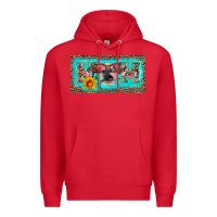 Red mom heifer license plate Premium Hoodie - Artiststas