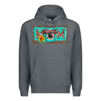 Rock mom heifer license plate Premium Hoodie - Artiststas