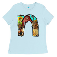 Baby Blue farm life alphabet lowercase letters n Ladies Tee - BundleAndBundleShop