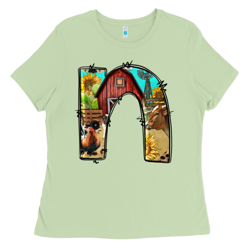 Farm Life Alphabet Lowercase Letters N Ladies Tee by BundleAndBundleShop | Teevron