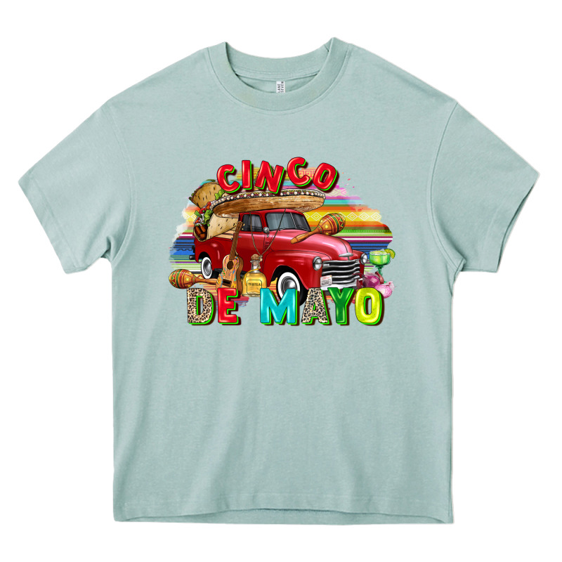 Cinco De Mayo Truck Heavy Core Tee by FaDigitalArtStudio | Teevron