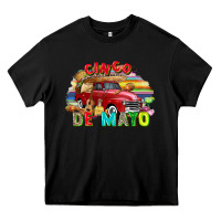 Black Cinco de mayo truck Heavy Core Tee - FaDigitalArtStudio