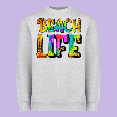 Beach Life Heavyweight Sweatshirt Designed By Jasminsmagicworld
