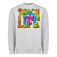 Heather Grey beach life Heavyweight Sweatshirt - Jasminsmagicworld