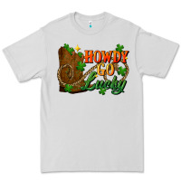 Dove Grey Howdy go lucky st. patricks day Premium Tee - FaDigitalArtStudio