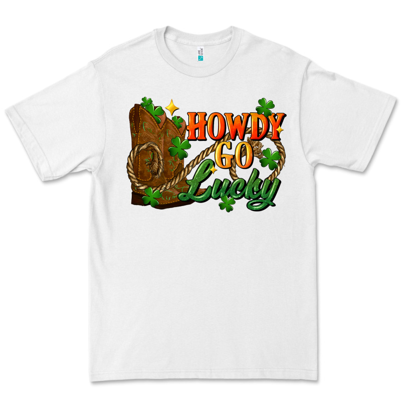 Howdy Go Lucky St. Patricks Day Premium Tee by FaDigitalArtStudio | Teevron