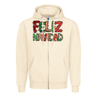 Sandshell feliz navidad Spanish christmas Zipper Hoodie - Jasminsmagicworld