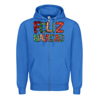 True Royal feliz navidad Spanish christmas Zipper Hoodie - Jasminsmagicworld