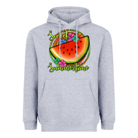 Heather Grey sweet summertime watermelon Heavyweight Hoodie - Jasminsmagicworld