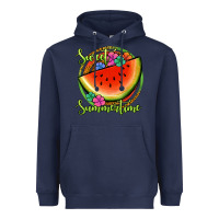 Navy sweet summertime watermelon Heavyweight Hoodie - Jasminsmagicworld