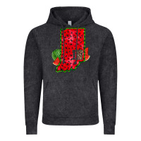 Vintage Black indiana watermelon Vintage Hoodie - RacoonDesign