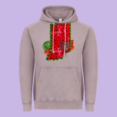 Indiana Watermelon Vintage Hoodie Designed By Racoondesign