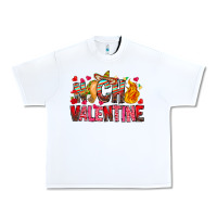 White Nach Valentine Urban Heavy Tee - CowhideDigitalArt