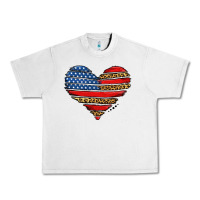Lunar Rock american leopard brushstroke heart Urban Heavy Tee - Jasminsmagicworld
