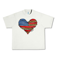 Pistachio american leopard brushstroke heart Urban Heavy Tee - Jasminsmagicworld