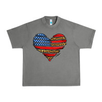 Tornado american leopard brushstroke heart Urban Heavy Tee - Jasminsmagicworld