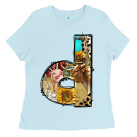 Baby Blue farm life alphabet lowercase letters d Ladies Tee - BundleAndBundleShop