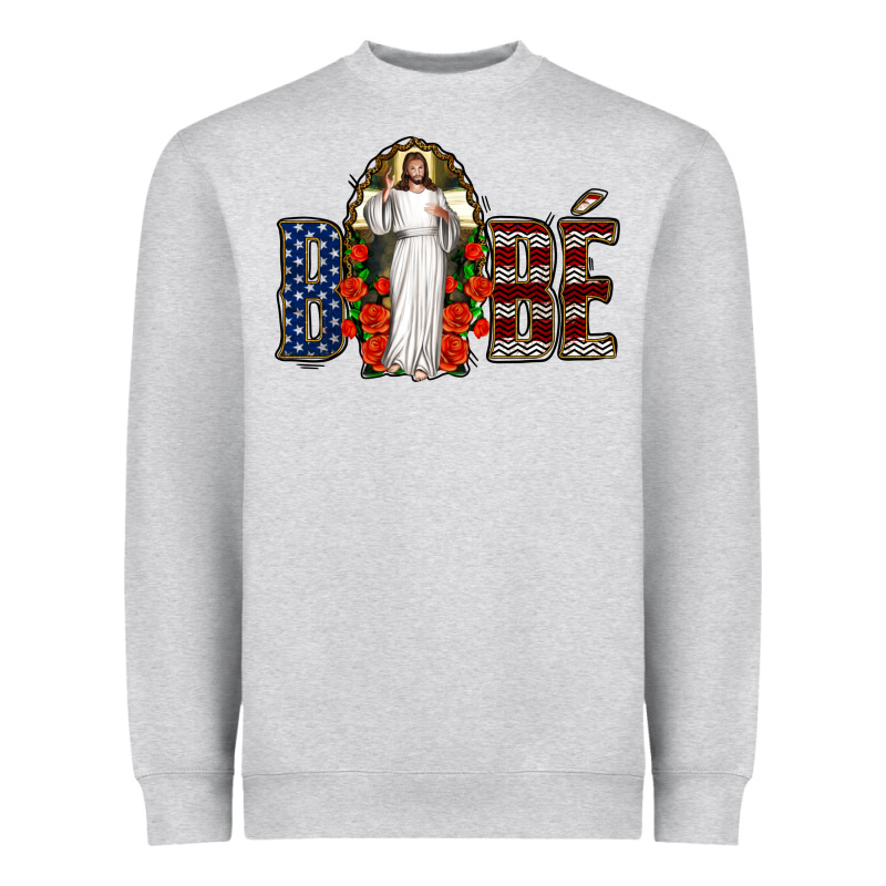 Bebe Jesus Christ Heavyweight Sweatshirt by Jasminsmagicworld | Teevron