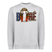 Heather Grey bebe jesus christ Heavyweight Sweatshirt - Jasminsmagicworld