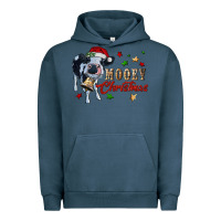 Pigment Midnight Navy mooey christmas Urban Hoodie - RanaPortraitStore