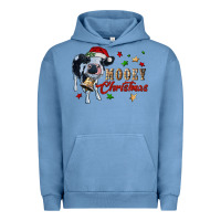 Pigment Pebble Blue mooey christmas Urban Hoodie - RanaPortraitStore