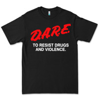 Black d a r e anti drugs Premium Tee - DesigneFamous