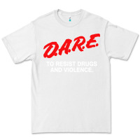 White d a r e anti drugs Premium Tee - DesigneFamous