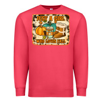 Cardinal just a girl who loves fall cowhide background Premium Sweatshirt - Jasminsmagicworld