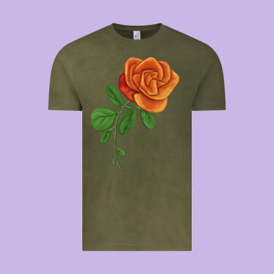 Burst Of Joy Rose Vintage Tee Designed By Lillyallendesigns